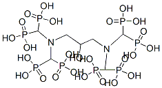 2-hydroxy-1,3-propylenediamine-N,N,N',N'-tetra(methylenephosphonic acid) Structure