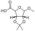 2,3-O-이소프로필리덴-1-O-메틸-D-리보산 구조식 이미지