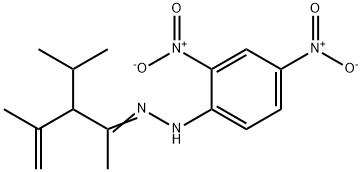 N-[(4-methyl-3-propan-2-yl-pent-4-en-2-ylidene)amino]-2,4-dinitro-anil ine 구조식 이미지