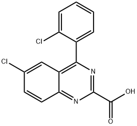 LORAZEPAM관련화합물D(25MG)(6-클로로-4-(O-클로로페닐)-2-퀴나졸린카-박스실산) 구조식 이미지