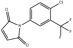 1-(4-클로로-3-트리플루오로메틸-페닐)-피롤-2,5-디온 구조식 이미지