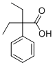 2-페닐-2-에틸부티르산 구조식 이미지