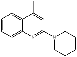 4-메틸-2-(1-피페리디닐)-퀴놀린 구조식 이미지
