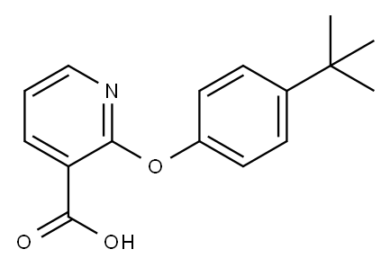 2-[4-(tert-butyl)phenoxy]nicotinic acid 구조식 이미지