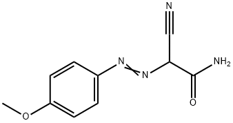 2-cyano-2-(4-methoxyphenyl)diazenyl-acetamide Structure