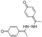 4-[1-[2-[1-(4-oxo-1-cyclohexa-2,5-dienylidene)ethyl]hydrazinyl]ethylid ene]cyclohexa-2,5-dien-1-one Structure