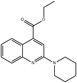 ethyl 2-(1-piperidyl)quinoline-4-carboxylate Structure