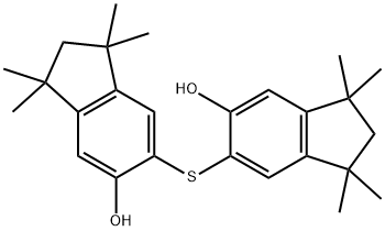 6,6'-thiobis[2,3-dihydro-1,1,3,3-tetramethyl-1H-inden-5-ol] 구조식 이미지