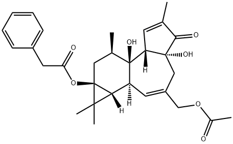 12-DEOXYPHORBOL 13-PHENYLACETATE 20-ACETATE Structure