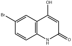6-broMo-4-히드록시퀴놀린-2(1H)-온 구조식 이미지
