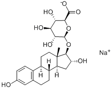 oestriol 17beta-(beta-D-glucuronide), sodium salt Structure