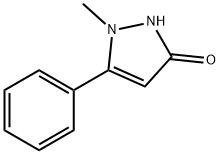 1,2-Dihydro-1-methyl-5-phenyl-3H-pyrazol-3-one Structure