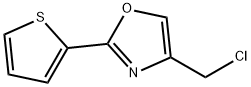 4-(클로로메틸)-2-티엔-2-YL-1,3-옥사졸 구조식 이미지