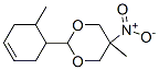 5-methyl-2-(6-methyl-1-cyclohex-3-enyl)-5-nitro-1,3-dioxane Structure