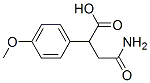 3-carbamoyl-2-(4-methoxyphenyl)propanoic acid Structure