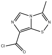 Imidazo[1,5-d]-1,2,4-thiadiazole-7-carbonyl chloride, 3-methyl- (9CI) Structure