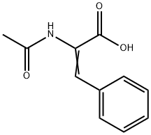 2-(Acetylamino)-3-phenyl-2-propenoic acid 구조식 이미지