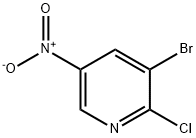 2-Chloro-3-bromo-5-nitropyridine 구조식 이미지