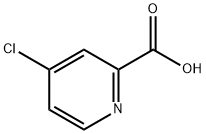 4-Chloropyridine-2-carboxylic acid 구조식 이미지
