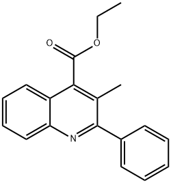 ethyl 3-methyl-2-phenyl-quinoline-4-carboxylate Structure