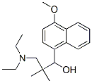 3-diethylamino-1-(4-methoxynaphthalen-1-yl)-2,2-dimethyl-propan-1-ol 구조식 이미지