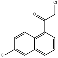 2-chloro-1-(6-chloronaphthalen-1-yl)ethanone Structure