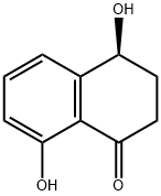 (4S)-4,8-Dihydroxy-3,4-dihydronaphthalene-1(2H)-one Structure