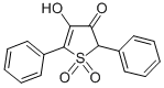 4-히드록시-2,5-디페닐-3(2H)-티오페논 1,1-디옥사이드 구조식 이미지