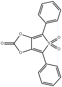 4,6-DIPHENYLTHIENO[3,4-D]-1,3-DIOXOL-2-ONE 5,5-DIOXIDE 구조식 이미지