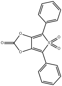 4,6-Diphenylthieno [3,4-D] -1,3-диоксол-2-он 5,5-диоксид структурированное изображение