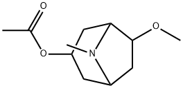 Acetic acid 6-methoxy-8-methyl-8-azabicyclo[3.2.1]octan-3-yl ester Structure