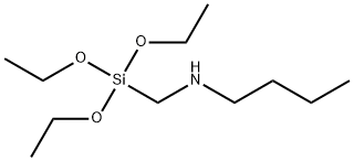 N-[(트리에톡시실릴)메틸]부틸아민 구조식 이미지