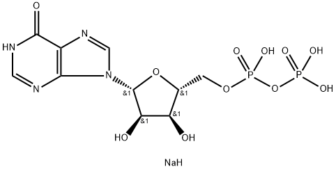 Inosine-5'-diphosphoric acid disodium salt 구조식 이미지