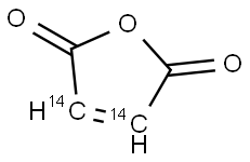 MALEIC ANHYDRIDE, [2,3-14C] Structure