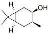 (1alpha,3beta,4beta,6alpha)-4,7,7-trimethylbicyclo[4.1.0]heptan-3-ol Structure