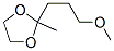 2-(3-Methoxypropyl)-2-methyl-1,3-dioxolane Structure