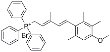 [5-(4-Methoxy-2,3,6-trimethylphenyl)-3-methyl-2,4-pentadien-1-yl]triphenylphosphonium bromide 구조식 이미지