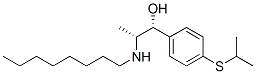 (R*,R*)-4-[isopropylthio]-alpha-[1-(octylamino)ethyl]benzyl alcohol Structure