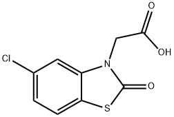 2-Oxo-5-chloro-2,3-dihydrobenzothiazole-3-acetic acid Structure