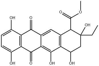 2-에틸-1,2,3,4,6,11-헥사히드로-2,4,5,7,10-펜타히드록시-6,11-디옥소-1-나프타센카르복실산메틸에스테르 구조식 이미지