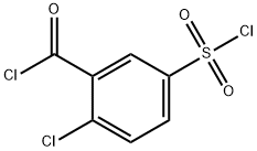 Benzoyl chloride, 2-chloro-5-(chlorosulfonyl)- Structure