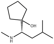 Cyclopentanol, 1-[(1S)-3-methyl-1-(methylamino)butyl]- (9CI) Structure