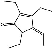 2-Cyclopenten-1-one,2,3,5-triethyl-4-ethylidene-,(4E)-(9CI) Structure