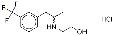 rac Hydroxyethyl Norfenfluramine Hydrochloride Structure