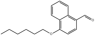 4-hexyloxynaphthalene-1-carbaldehyde Structure