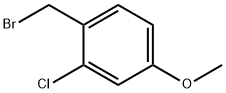 1-BROMOMETHYL-2-CHLORO-4-METHOXYBENZENE 구조식 이미지