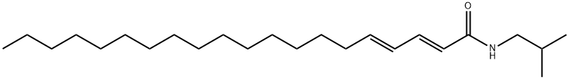 N-isobutyl-2,4-eicosadienamide Structure