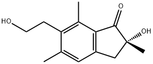 2,3-Dihydro-2-hydroxy-6-(2-hydroxyethyl)-2,5,7-trimethyl-1H-inden-1-one Structure