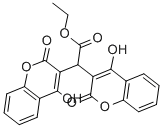 에틸비스(4-하이드록시-2-옥소-1-벤조피란-3-일)아세테이트 구조식 이미지