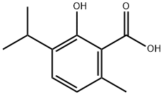 2-HYDROXY-3-ISOPROPYL-6-METHYLBENZOIC ACID Structure